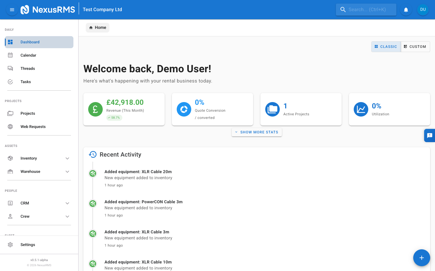 Multi-Company Dashboard