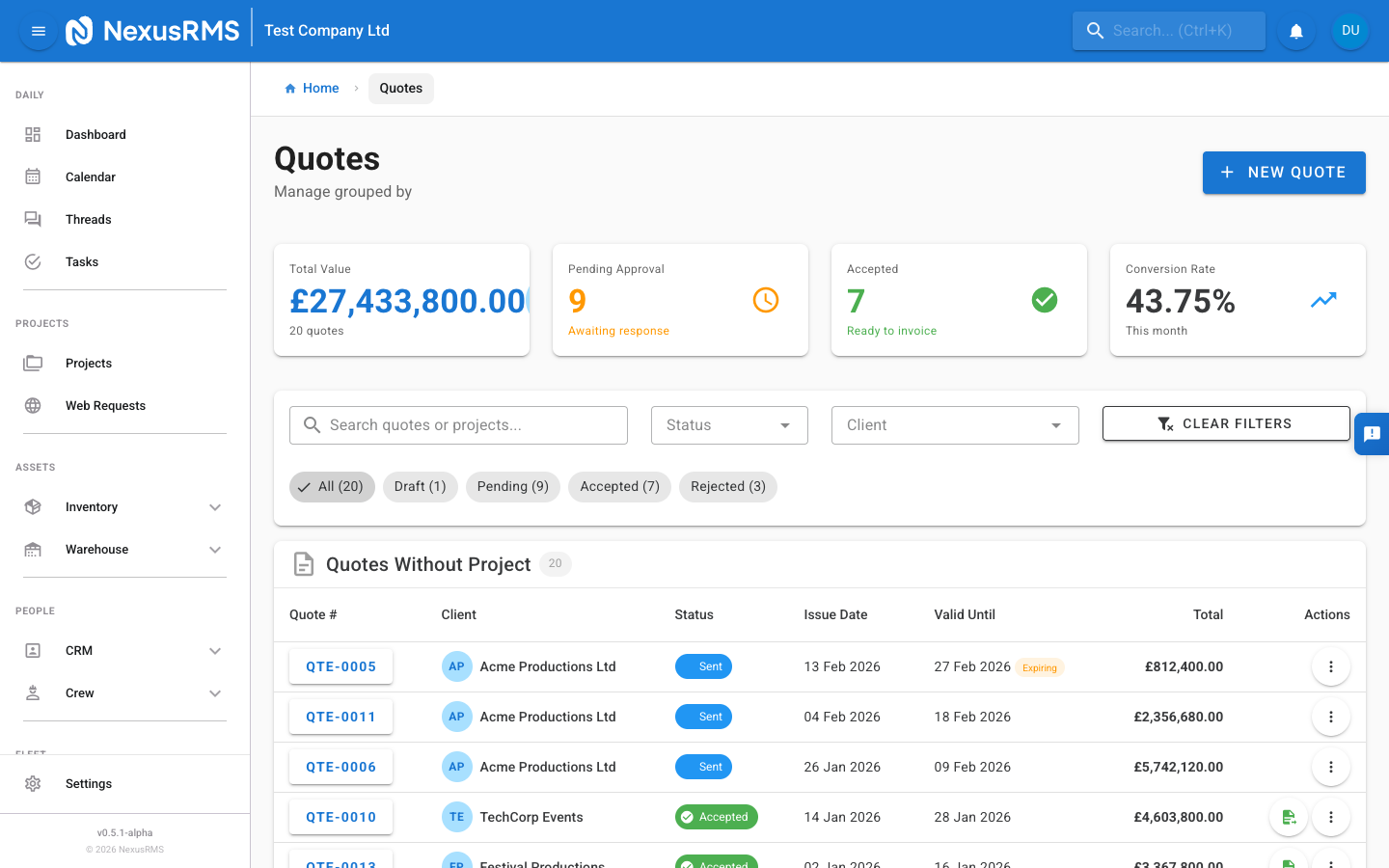 Online Quote Approval